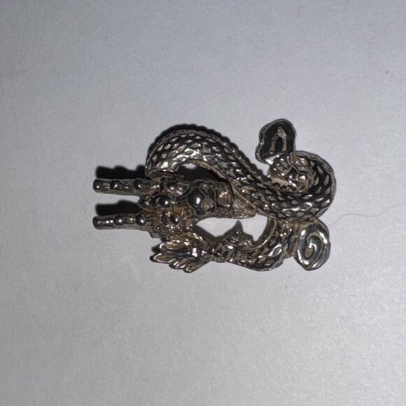 Sterling Silver Asian Dragon Pendant - Picture 7 of 16
